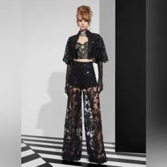 $495 Alice + Olivia Athena trousers size 6 - Picture 2 of 15